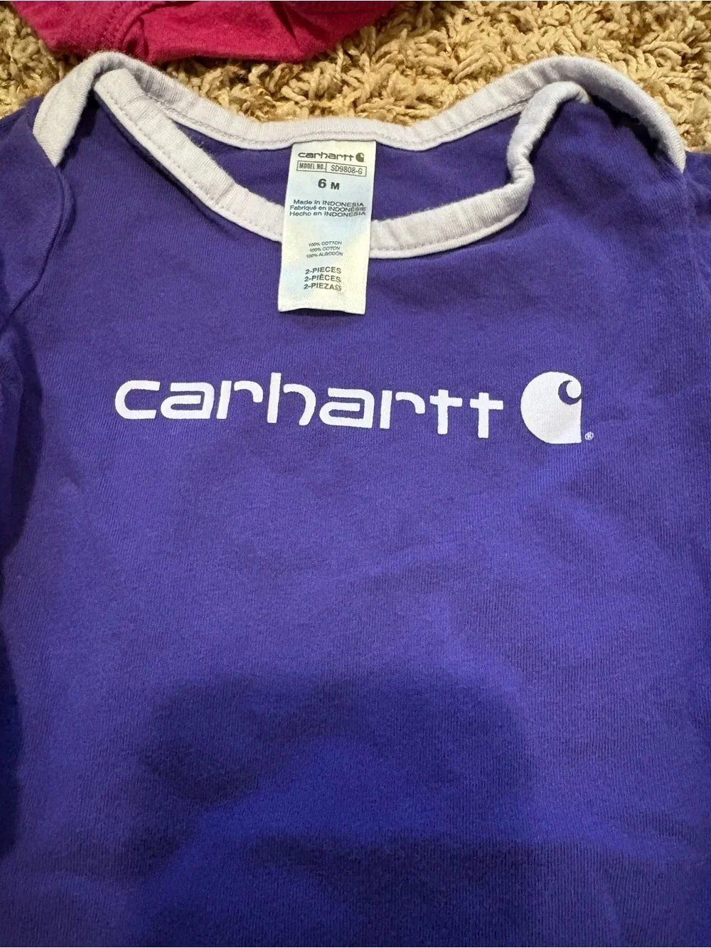 Carhartt Baby Girl Bodysuit Lot size 6 months